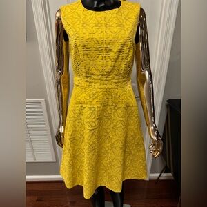 J. Crew Vibrant Yellow Textured Mini Dress